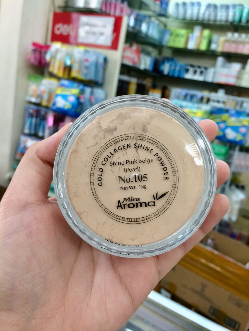 (mẫu mới) Phấn phủ bột kiềm dầu AROMA (A nhỏ)