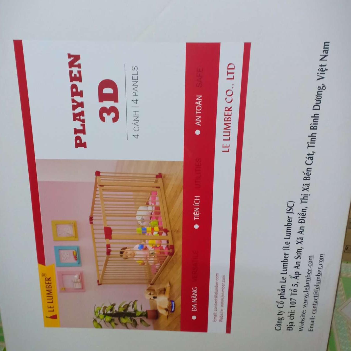 Cũi 3d Playpen 4 cánh