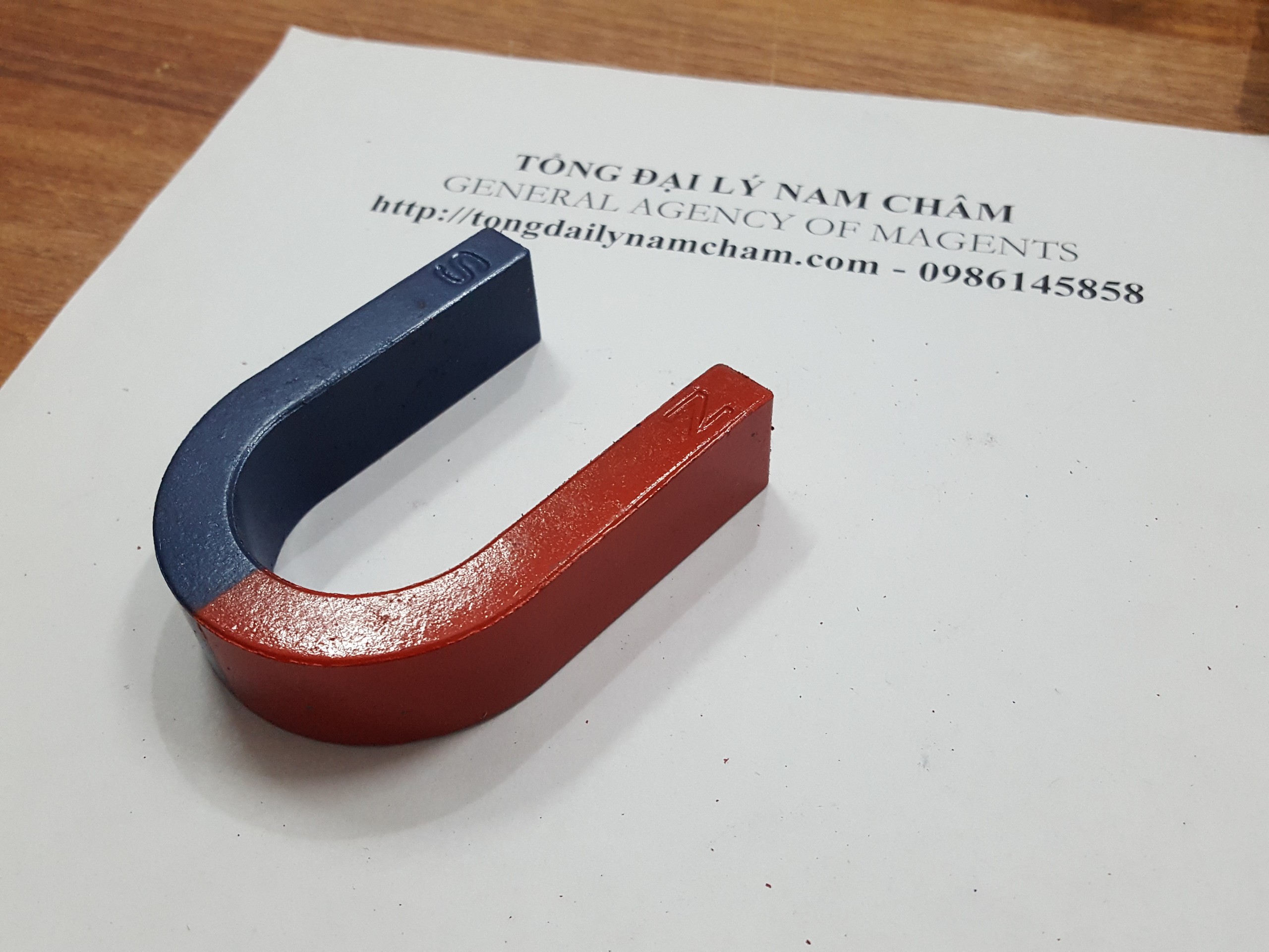Nam châm chữ U 80x60x20mm/ Nam châm thí nghiệm