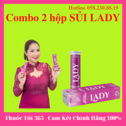 [HCM]Combo 2 hộp Viên Sủi LADY Tăng Vòng 1 CHính HÃNG - TAPHAR