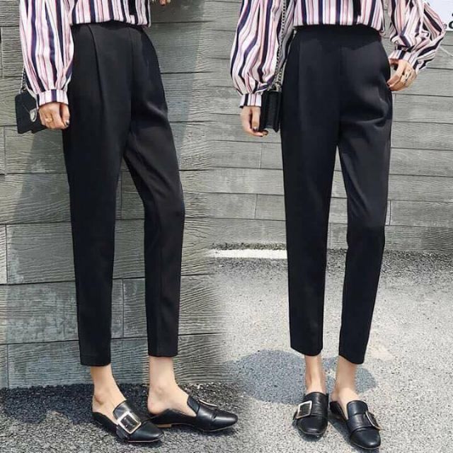 Quần baggy nữ , Quần baggy cạp chun sau lưng vải tuyết mưa siêu hot hit, thiết kế cạp chun sau lưng tạo vòng eo thon gọn , duyên dáng , sang chảnh , giá hấp dẫn , Hỗ trợ ship - Thời Trang Nữ 389