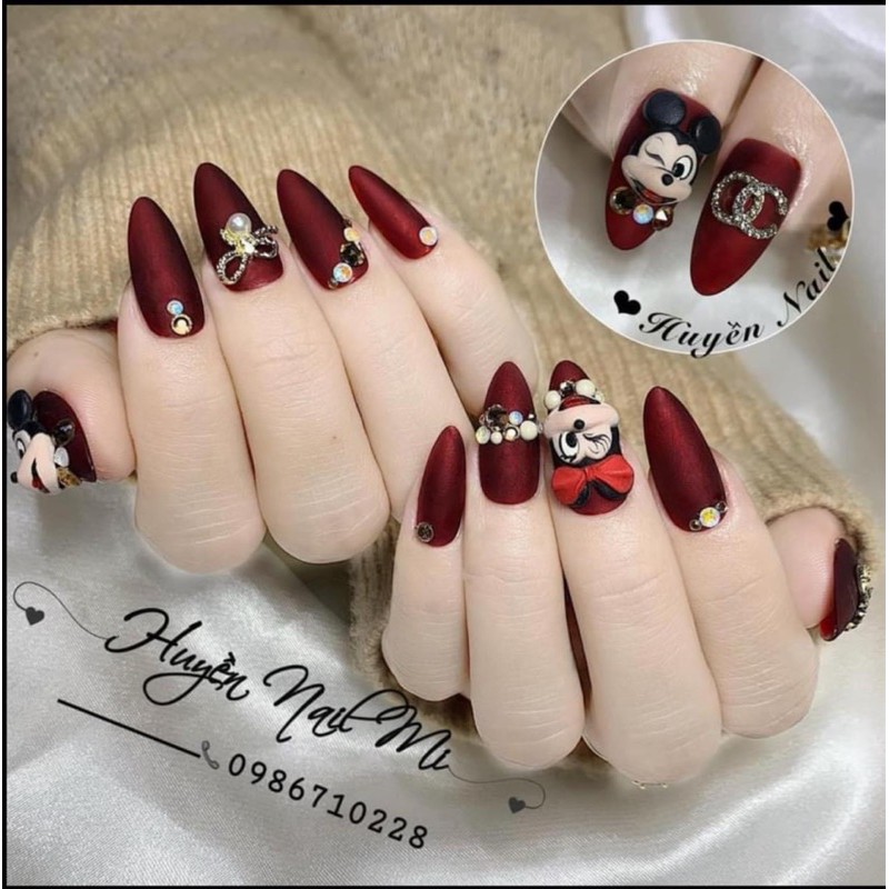 Sơn hot đỏ tuyết Phụ kiện Nail