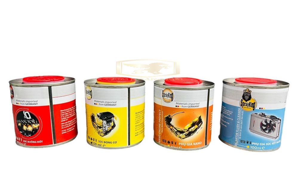 Sprayking phụ gia súc buồng đốt, súc động cơ,phụ gia nano, phụ gia súc két nước thích hợp nhiều loại xe sản phẩm chính hãng