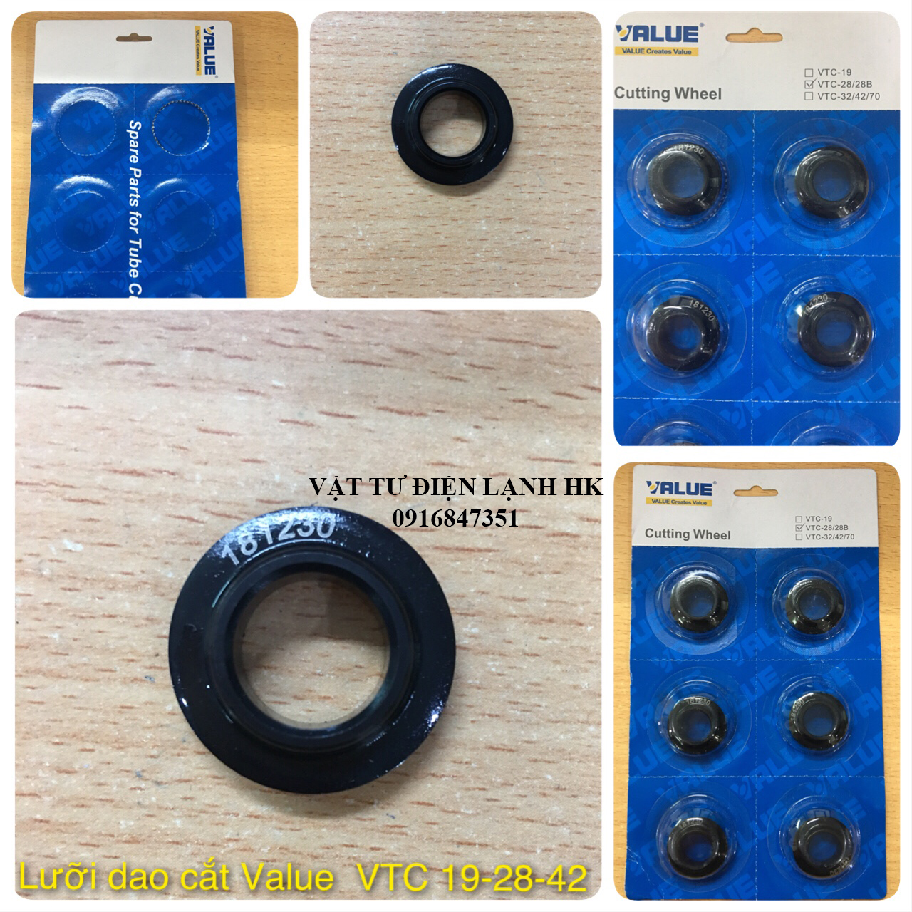 Lưỡi dao cắt ống đồng value cho dao vtc-19 28 28b 32 42 70