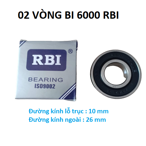 02 Vòng bi 6000 RBI -chất lượng cao