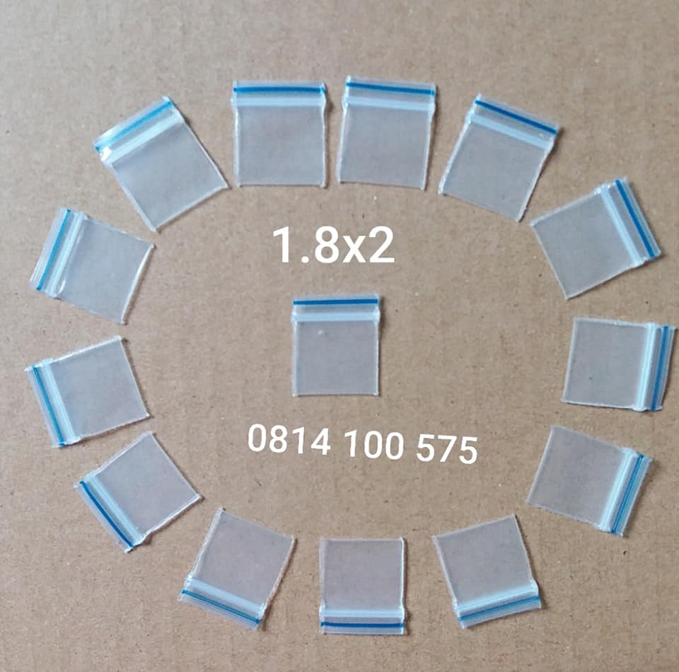 Sét 100 cái túi zíp mini nhỏ 1.8x2 cm đẹp,dầy