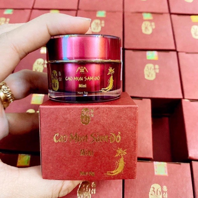 Cao Mụn Sâm Đỏ 36 Vị - Cao Cấp - Hộp 5G