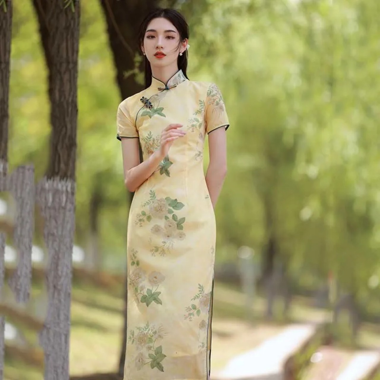 Đầm Sườn Xám Thượng Hải Siêu Xinh