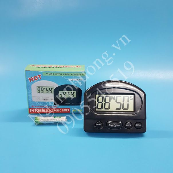 Đồng hồ bấm giờ điện tử mini, có chế độ đếm ngược