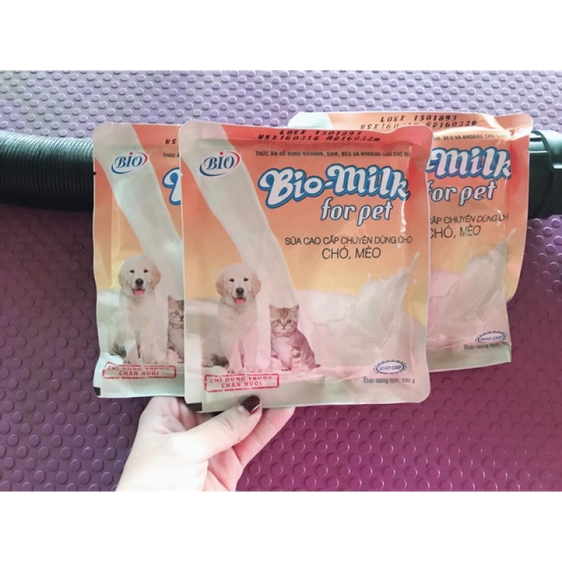 Sữa bột cho chó mèo - Sữa Bio Milk for Pet 100g - Channsusu Pet Shop