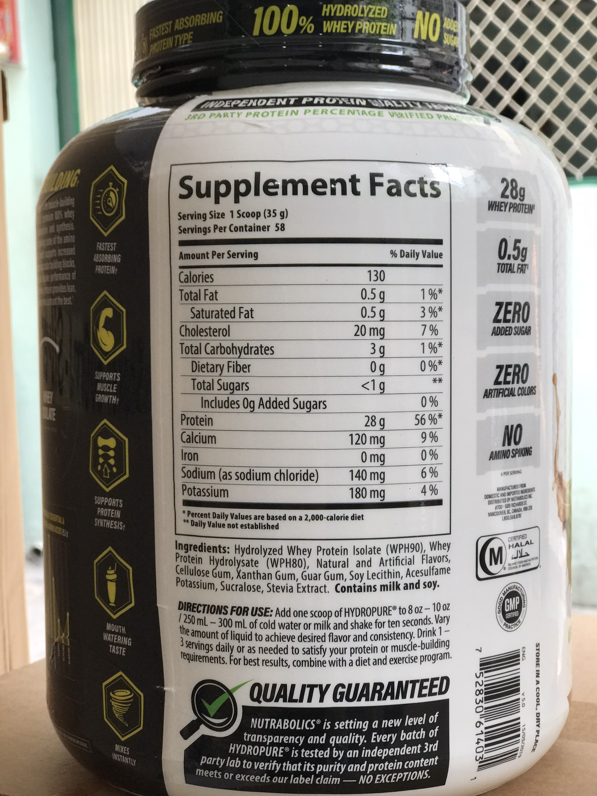 Sữa Tăng Cơ Giảm Mỡ Nutrabolic - Hydropure 4.5 LBS