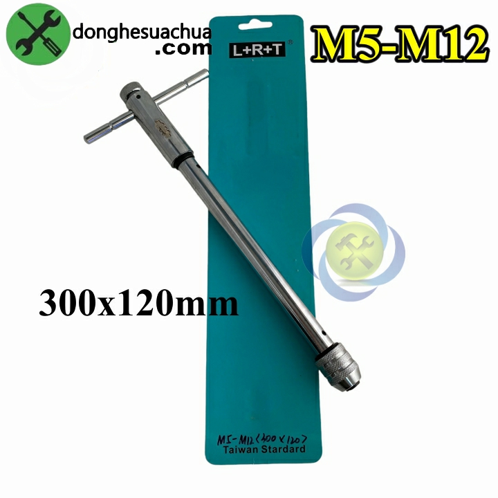 Tay quay taro đảo chiều l+r+t m5-m12 kích thước 300x120mm