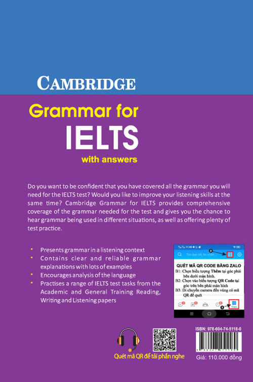 Sách - Ngữ pháp luyện thi IELTS (Grammar for IELTS with answers)