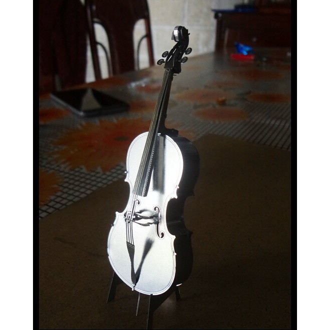 Mô hình 3D Kim loại lắp ráp đàn Cello Bass [ Chưa Lắp ]