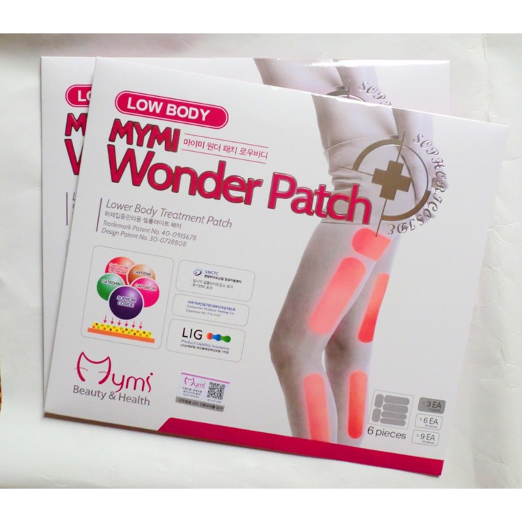 Miếng Dán Giảm Mỡ Bụng- Wonder Patch- 1 Hộp 5 Cái
