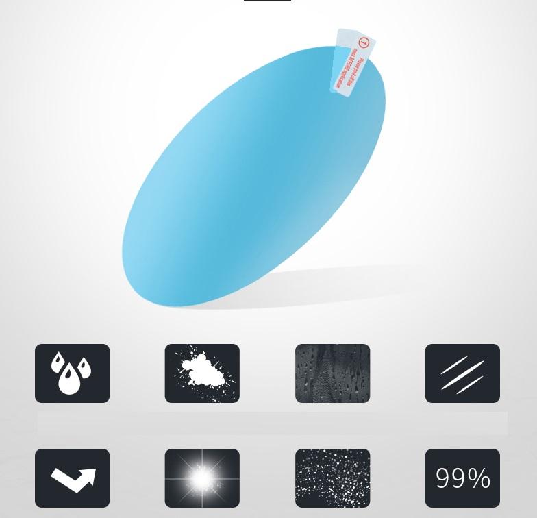 Combo 2 miếng dán kính xe chống nước 9.5x9.5cm