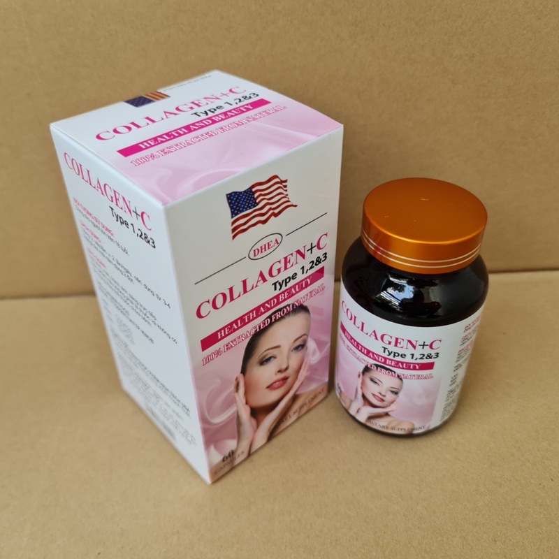 ĐẸP DA SÁNG DA COLLAGEN + C Lọ 60 Viên