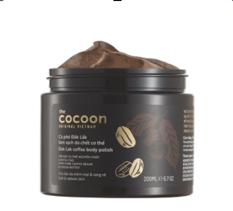 Cà phê Đắk lắk làm sạch da chết COCOON 200ml