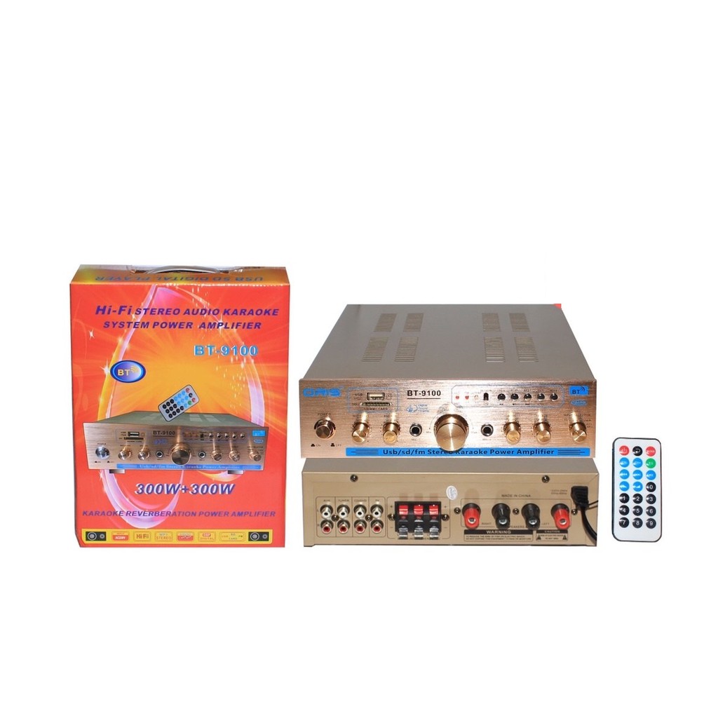 AMPLY MINI KARAOKE 300W ORIS BT-9100 CÓ BLUETOOTH