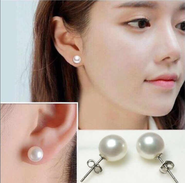 [HCM]Bông tai bạc nữ trang sức PhúcAn khuyên tai ngọc trai nhân tạo chốt đeo sát tai chắc chắn chất liệu bạc thật không xi mạ không gỉ không gây kích ứng da khi đeo.