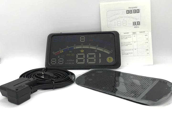 HUD A8S Hiển thị tốc độ lên kính lái