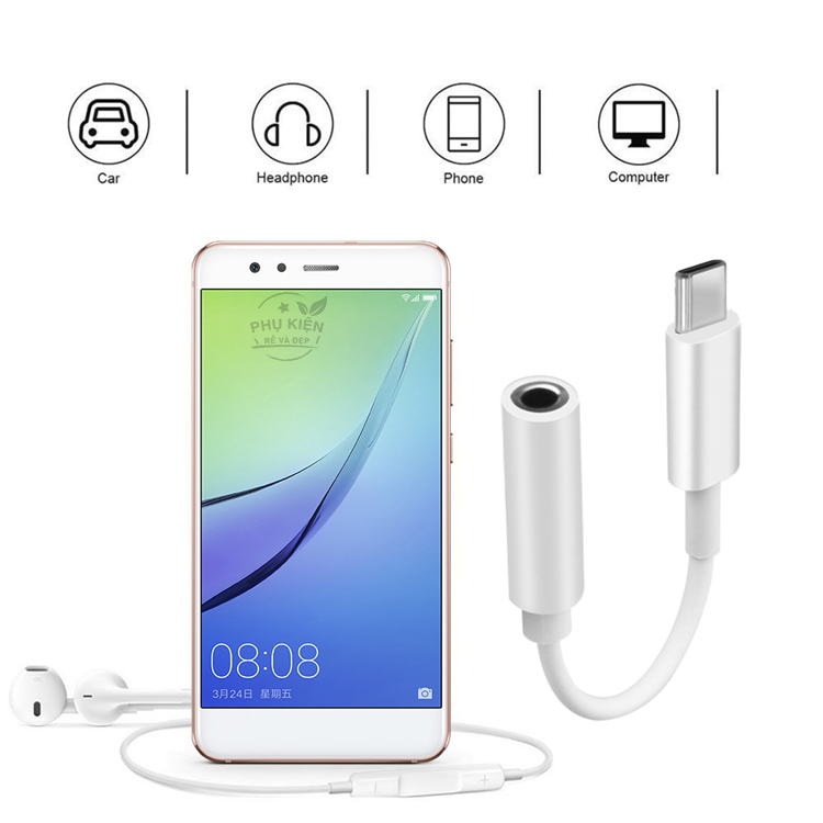 [HCM]Cáp Chuyển USB-C Sang Jack Audio 3.5mm