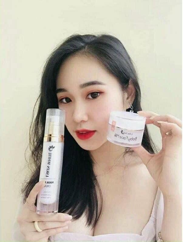 Combo ủ kén tằm + kem face baby face milk