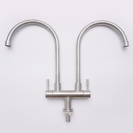 [HCM]Vòi chén đôi inox 304 dành cho bồn rửa chén đôi