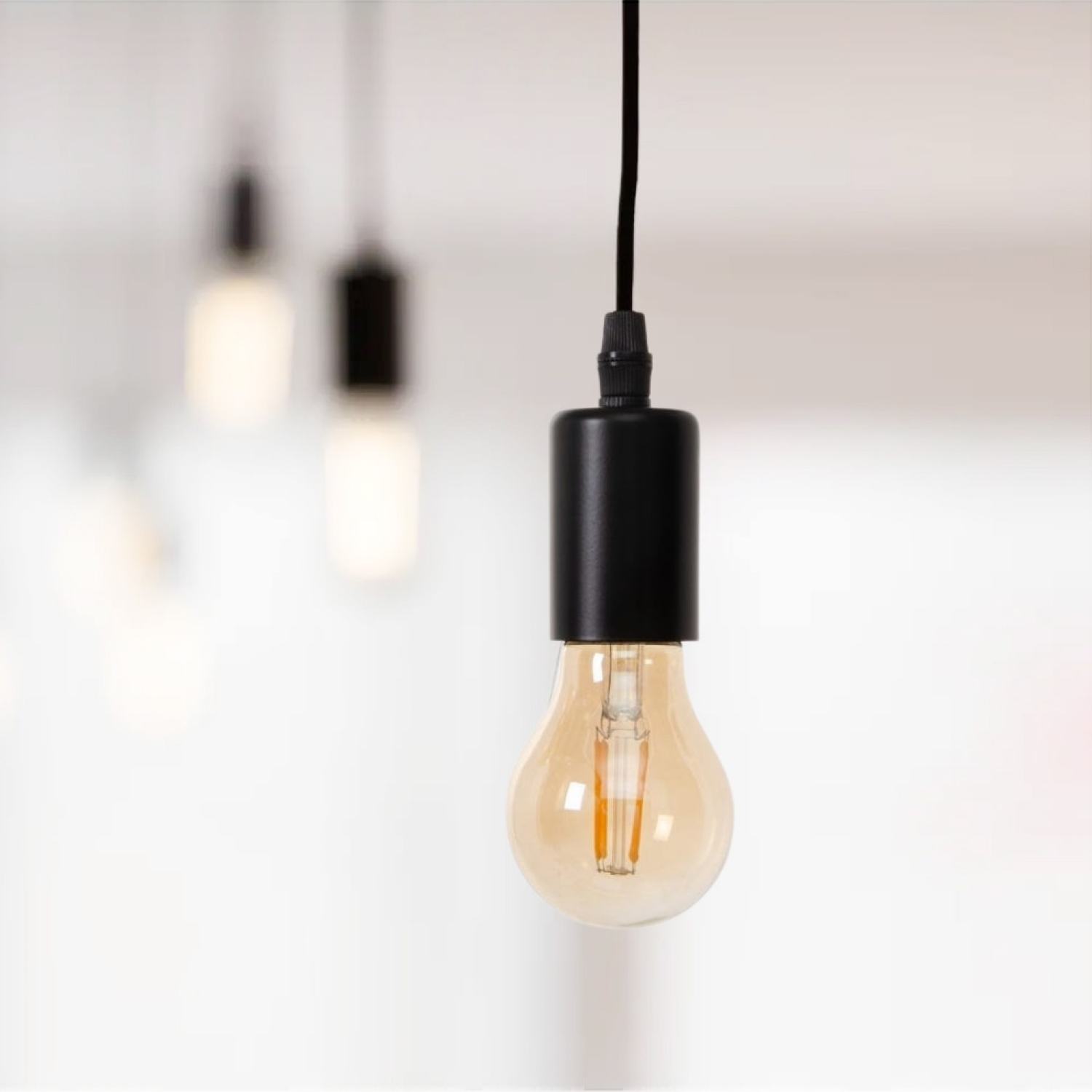 Dây đui đèn cốc E27 đuôi xoáy - thả lồng đèn mây tre, gỗ, sắt.