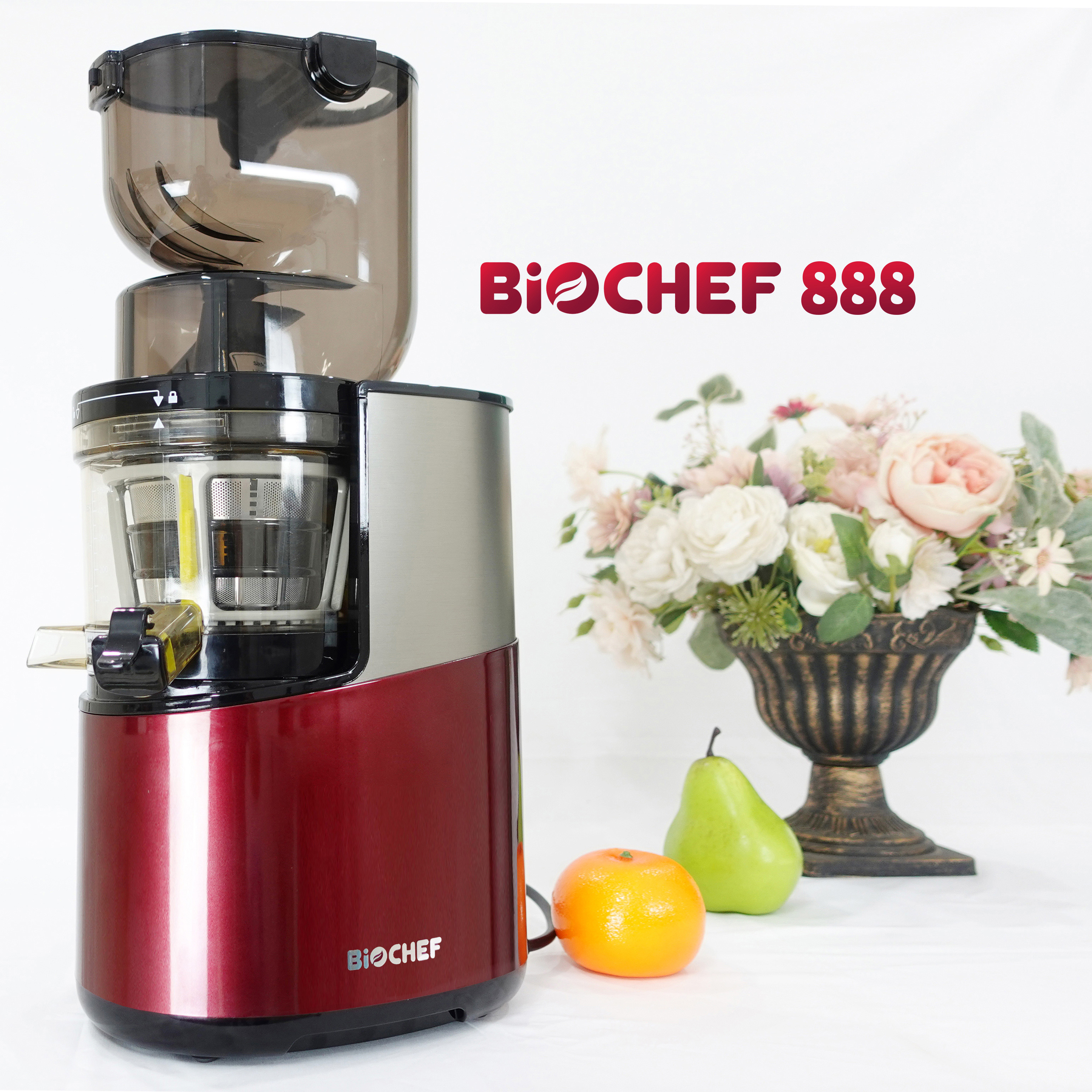 Máy ép trái cây Biochef 888 đỏ (Nhập khẩu nguyên chiếc từ Australia)