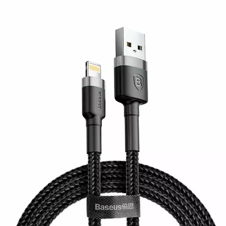 Cáp sạc truyền dữ liệu Baseus Cafule Lightning dây dù dài 1M/2M/3M cho iPhone