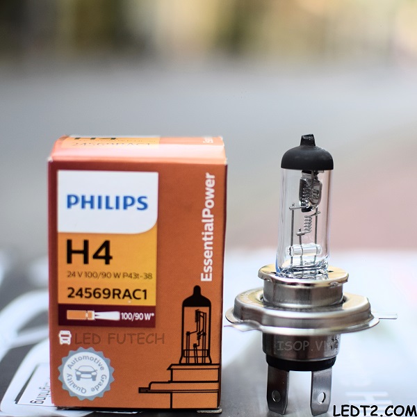 [LEDT2 ISOP] Đèn pha Halogen Philips Essential Power 24V 100/90W [Số lượng: 1 cái]