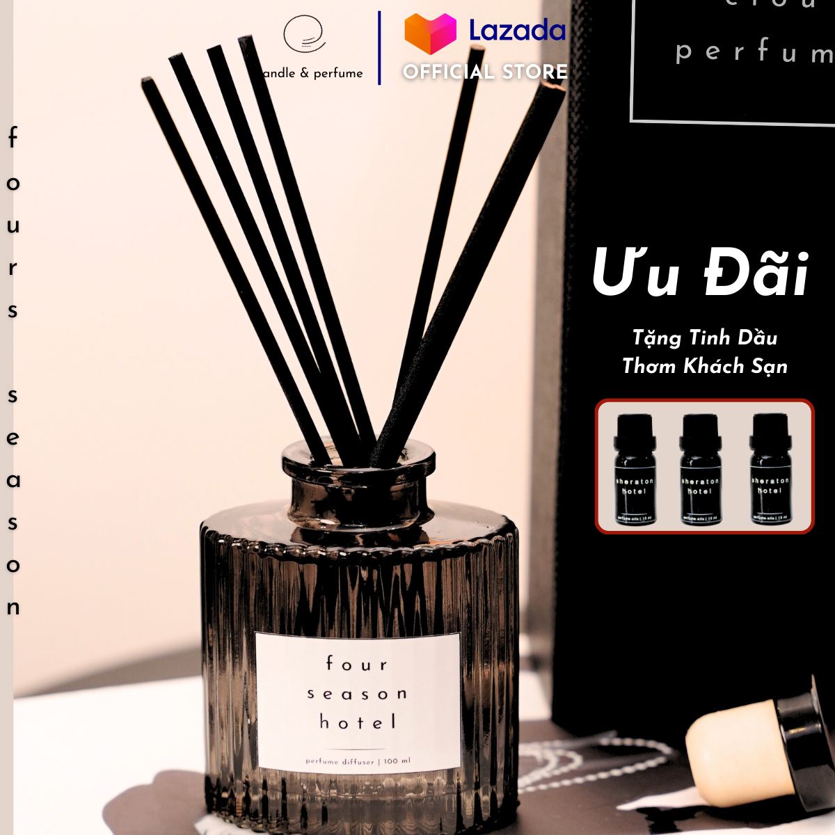 100ml Four Season Hotel fragrance diffuser luxury room perfume oil diffuser-clou perfume