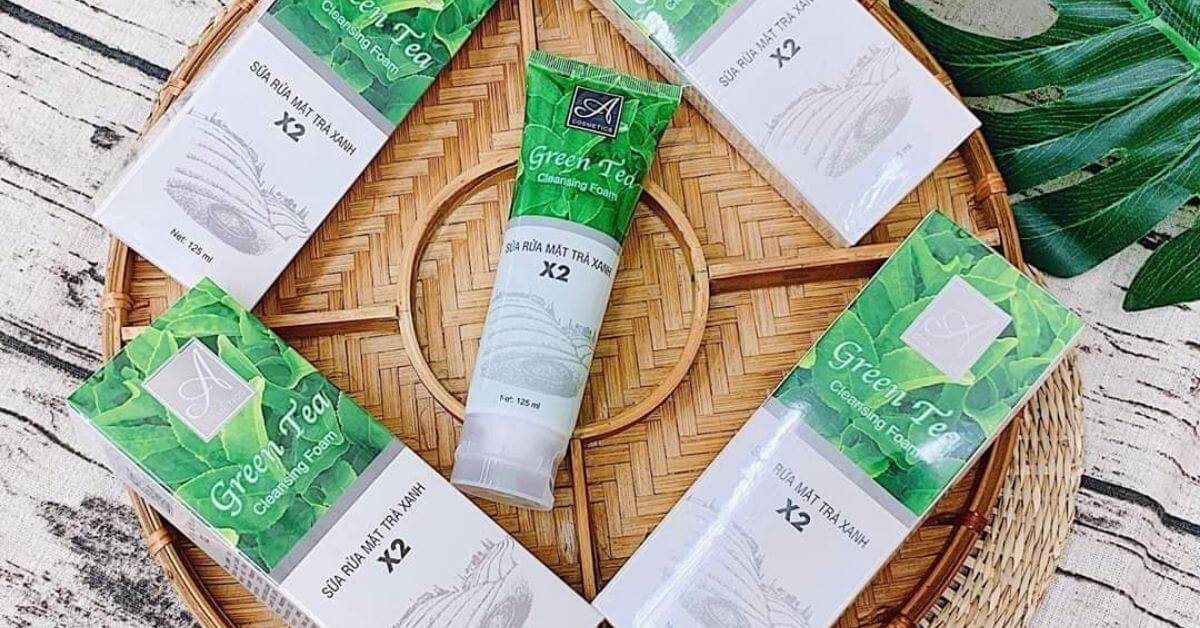 Sữa Rửa Mặt Trà Xanh X2 Green