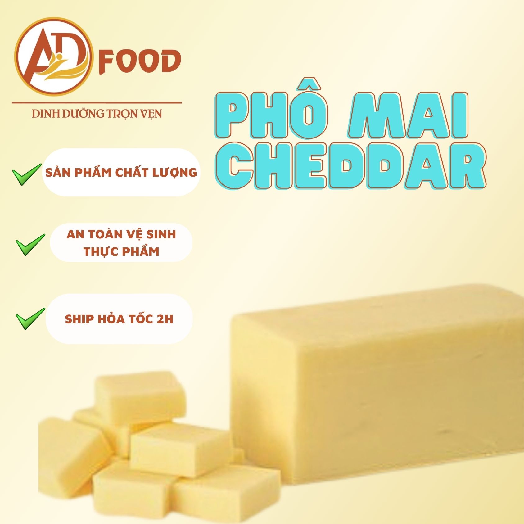 100gr phô mai cheddar thơm ngon