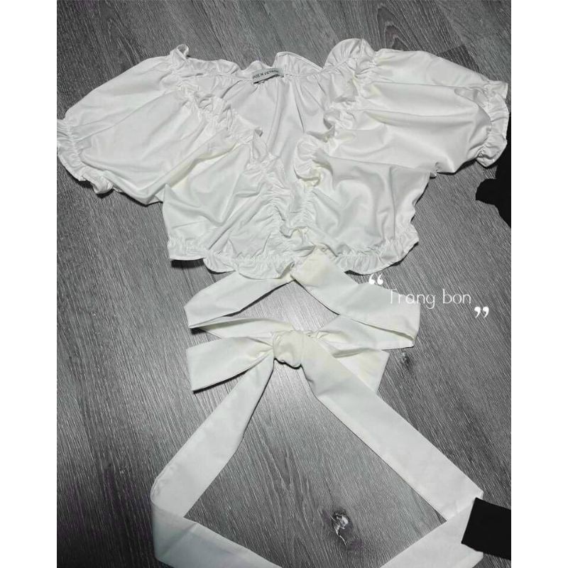 [HCM]Áo Chéo ngực quấn dây bụng xinh a22