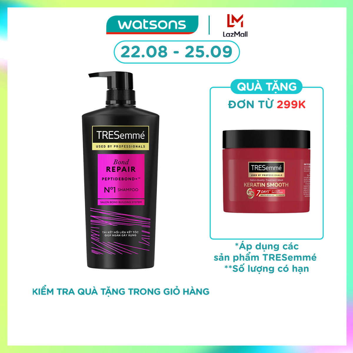 Dầu Gội Tresemmé Salon Rebond 640g