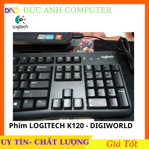 Bàn Phím LOGITECH K120 - Lướt phím Mượt Mà Hàng Dùng Siêu Bền - Chính Hãng Bảo Hành 3 Năm