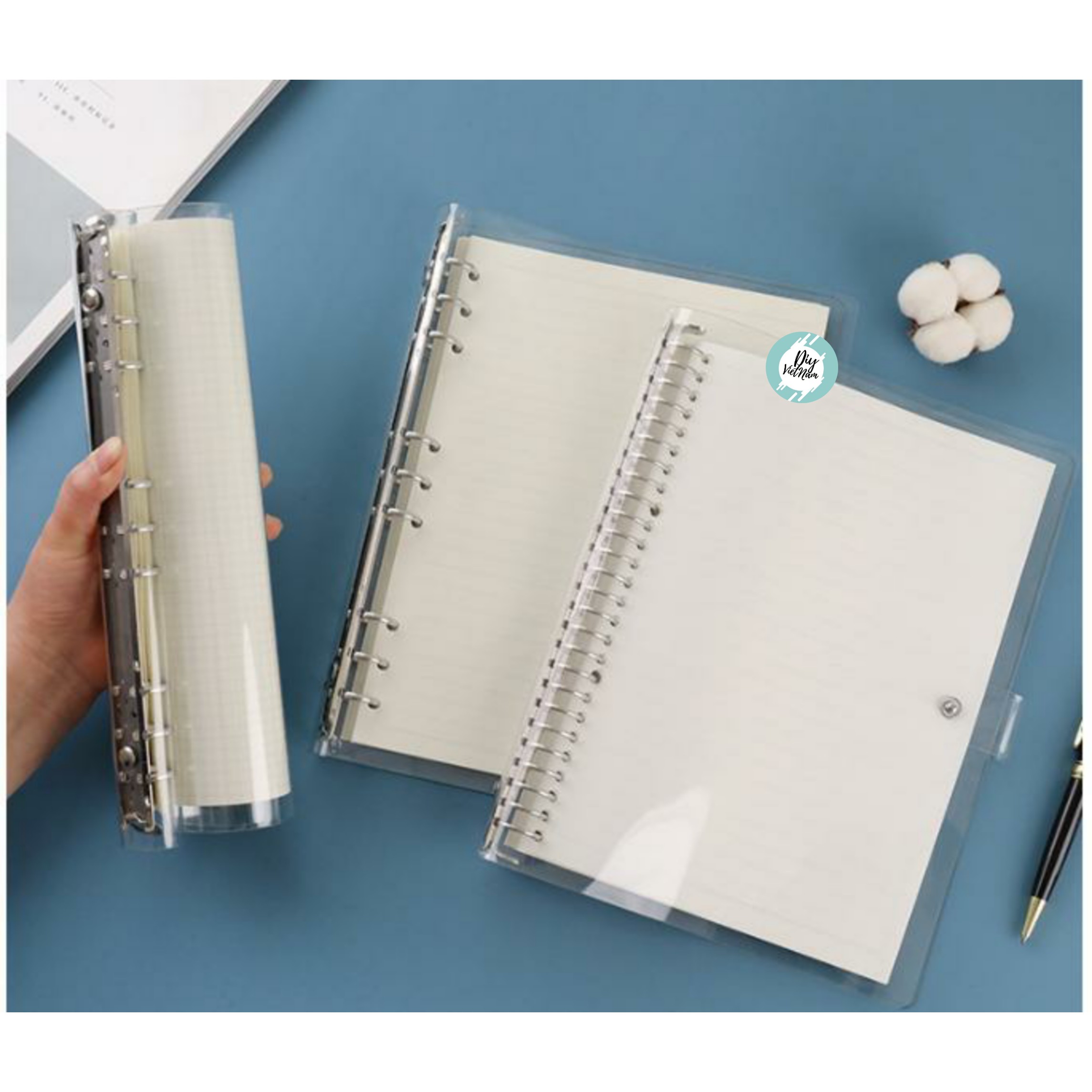 [HCM][KÈM GIẤY]PLANNER TRONG SUỐT B5 9/26 LỖ