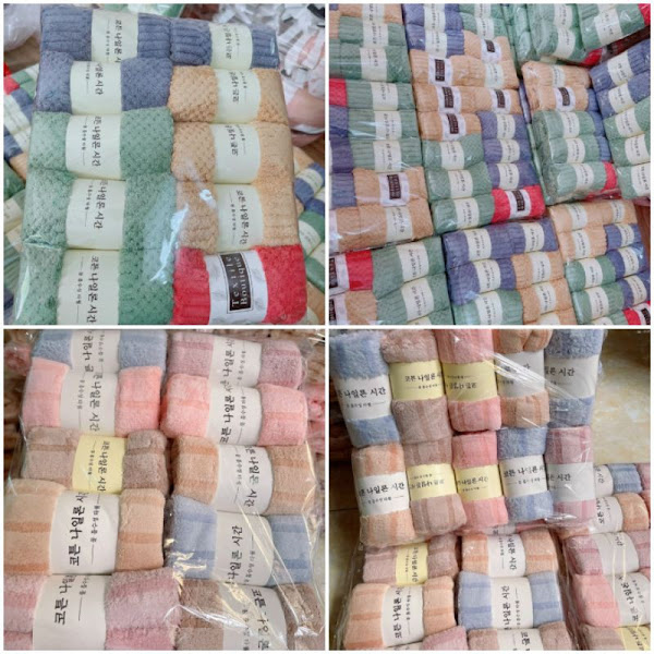 [FREESHIP]Combo 10 Khăn Mặt Hàn Quốc 50x30cm[LOẠI 1 MÀU]