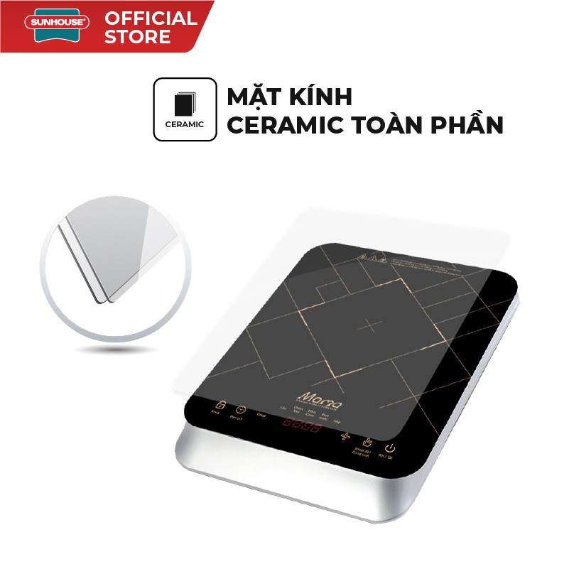[24 THÁNG BẢO HÀNH ] BẾP TỪ ĐƠN SUNHOUSE MAMA SHD6860 , 2000W , MẶT KÍNH CERAMIC TOÀN PHẦN