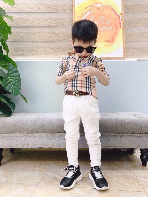 Sơ Mi Lụa Cho Bé Trai