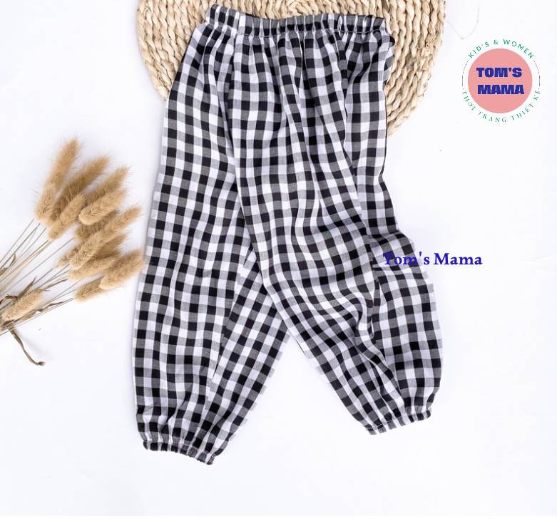 Quần alibaba cho bé chất đũi thoáng mát