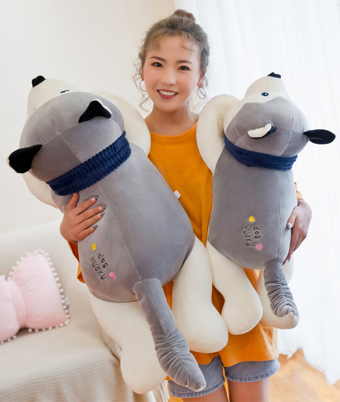 Gấu bông chó bông gòn alaska husky