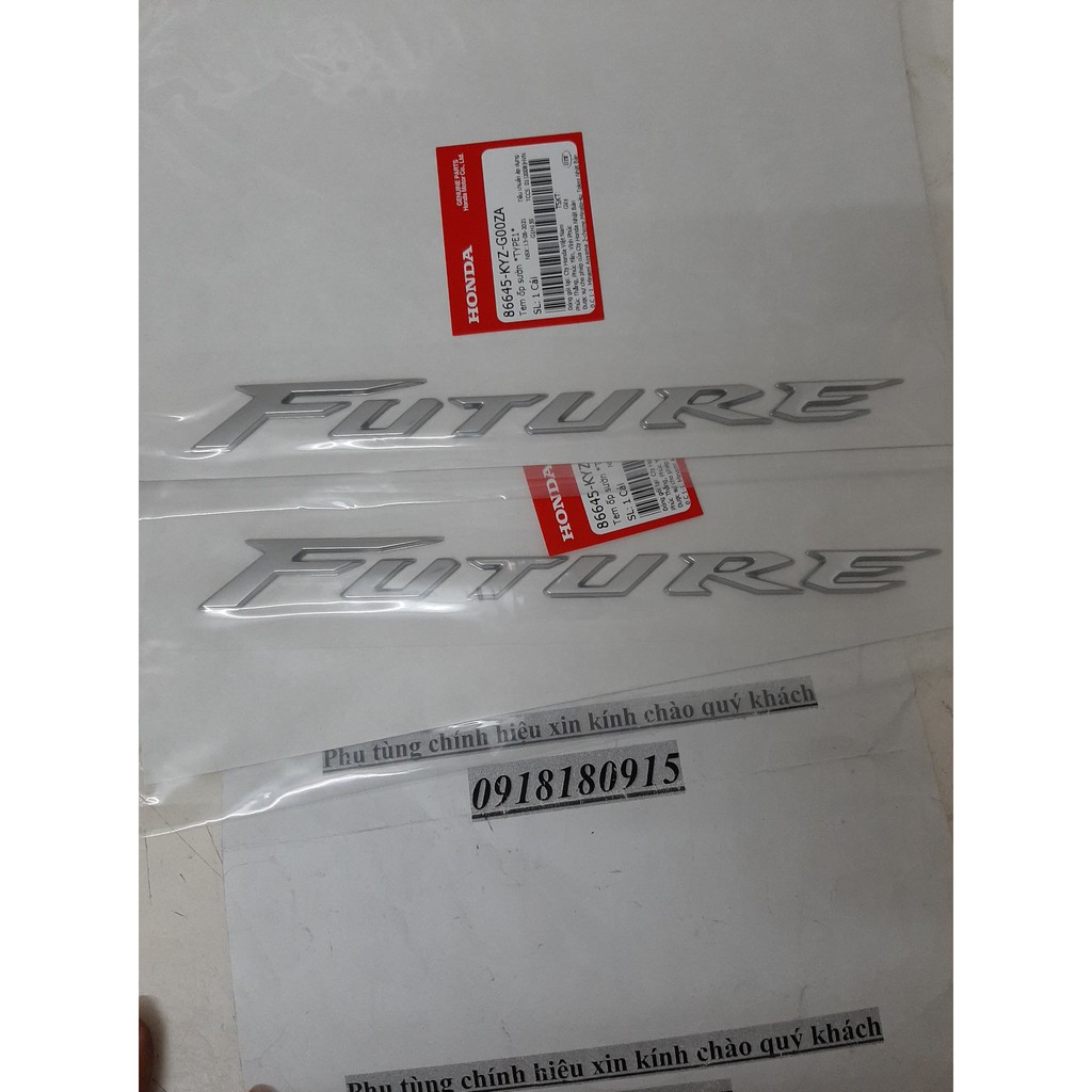 Tem ốp sườn tem nổi future 125 tem chữ nổi future honda giá 1 bên