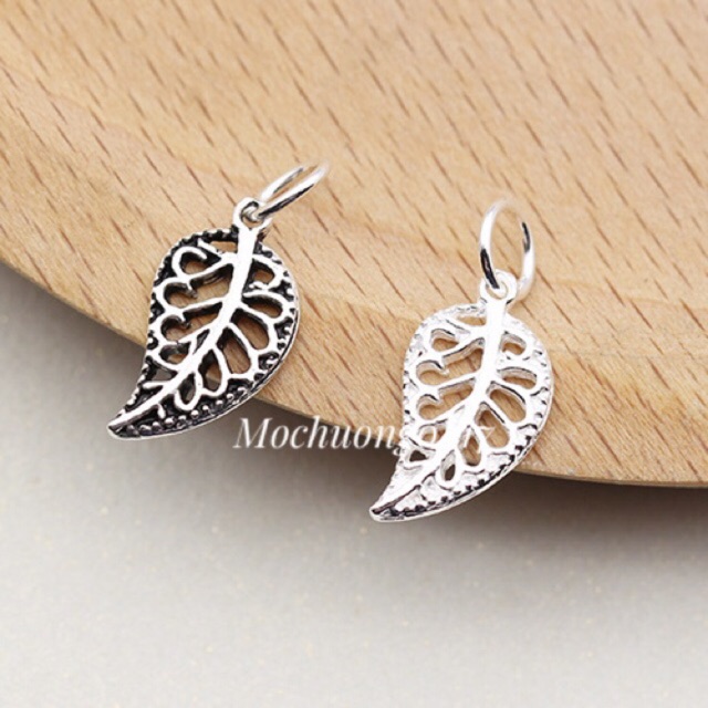 [S925] Charm bạc lá đơn - MH108