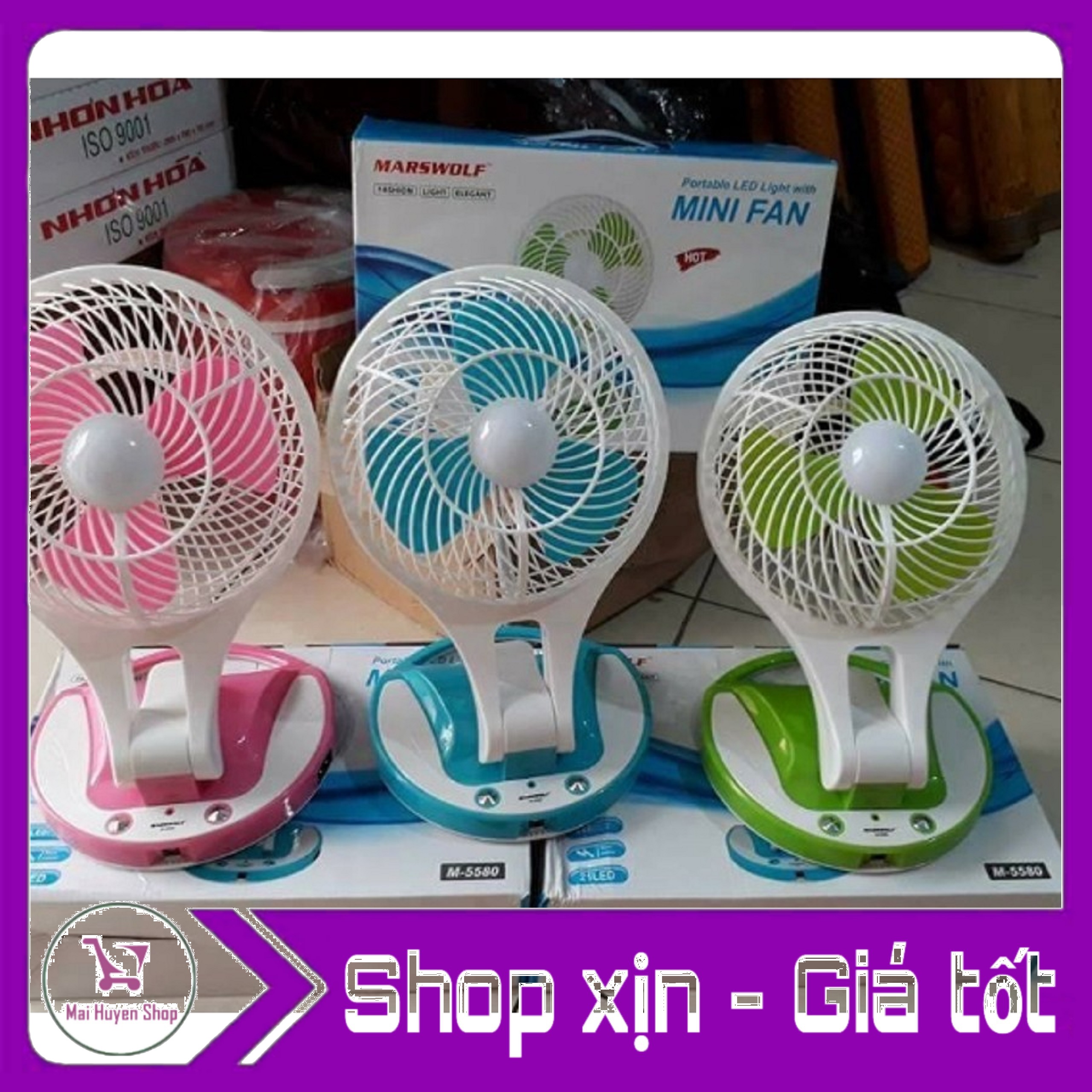 Quạt mini fan jr 5580