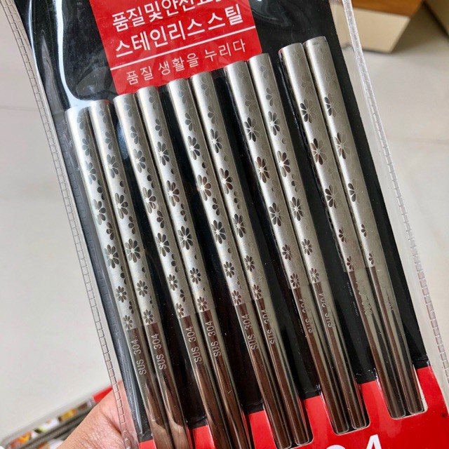 Đũa inox sus 304 cao cấp hàn quốc xuất nhật siêu bền chống trơn