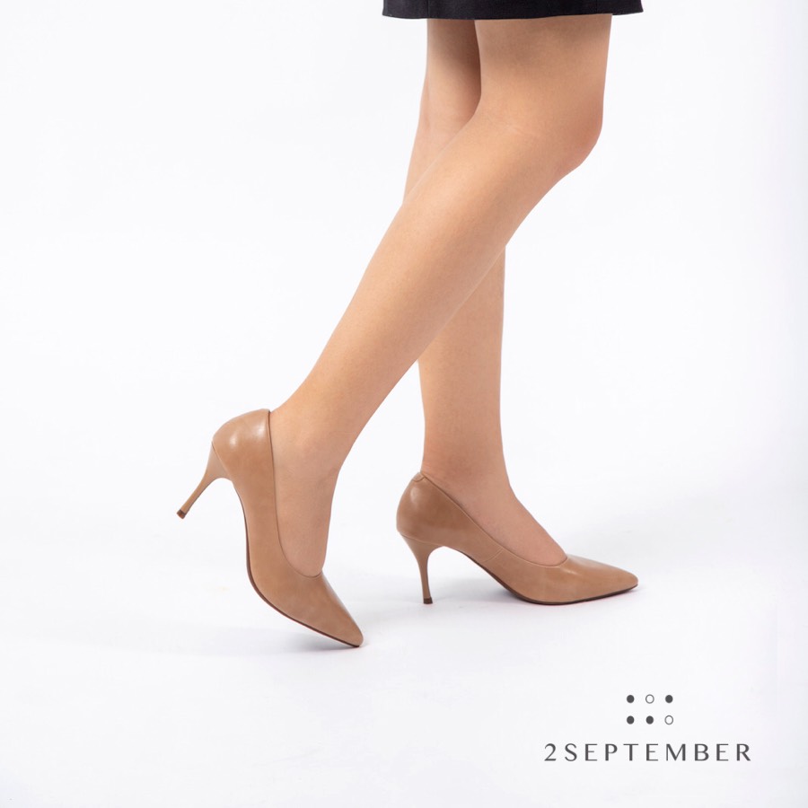 [HCM]Giày cao gót 8cm mũi nhọn 2September Cosmo 8 Beige