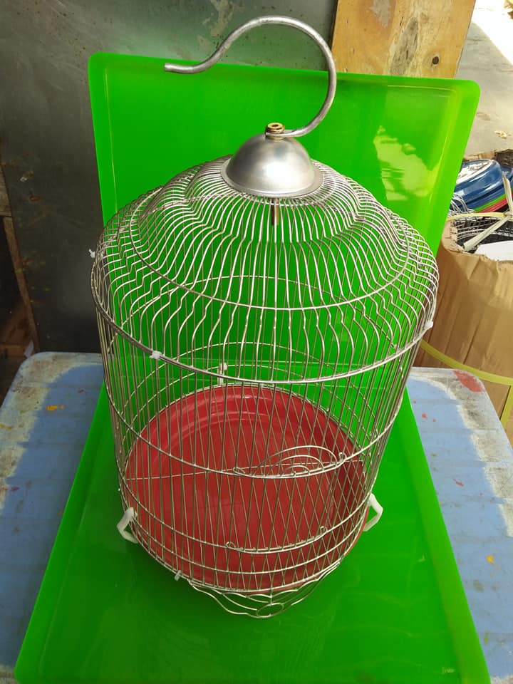 Lồng kẽm tròn nuôi chim sâu (  25x 33 cm )